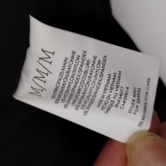 CAbi camisole tank style # 4207 Black Cropped Pink Floral Size Medium stretch - Picture 8 of 11